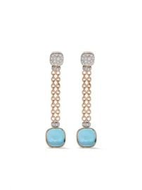 Pomellato 18kt Rose And White Gold Nudo Sky Blue Topaz And Diamond Drop Earrings - Farfetch at Farfetch