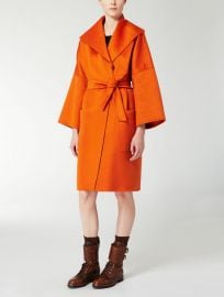 Pomeo Orange Coat at Max Mara