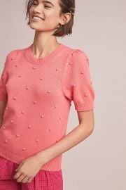 anthropologie pom pom sweater