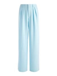 Pompey High Waisted Pleated Pants In Julep Alice And Olivia at Alice + Olivia