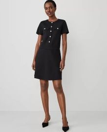 Ponte Flare Dress at Ann Taylor