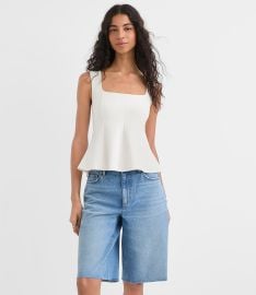 Ponte Peplum Tank Top at Loft