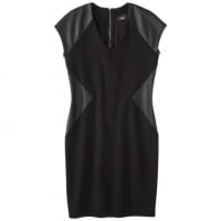 Ponte and faux leather dress by Mossimo at Target