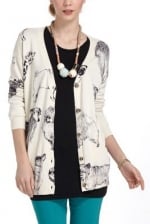 Pooch posse cardigan at Anthropologie