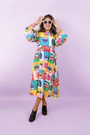 Pop Cats Midi Dress julyliebe at Julyliebe