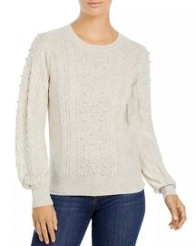 Popcorn Cable Cashmere Sweater at Bloomingdales