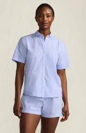 Poplin 2 Piece Pajama Set - Short Sleeve Shirt and Shorts at Nordstrom