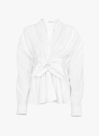 Poplin Corset Shirt by Alaia at Alaia