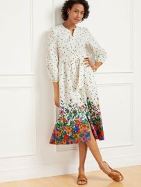 Poplin Shirtdress - Blissful Floral Talbots at Talbots