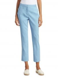 Poppy Linen-Blend Crop Trousers at Saks Off 5th