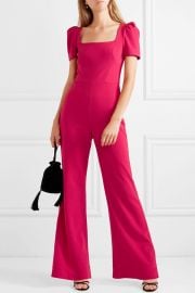 Poppy bow-detailed crepe jumpsuit at Net A Porter