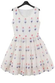 Popsicle pattern dress at Choies