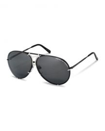 Porsche DesignMen s Titanium Interchangeable-Lens Aviator Sunglasses at Neiman Marcus