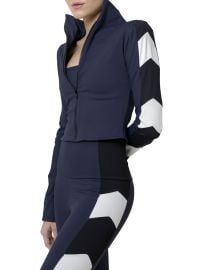 Port de Bras Arrow Cropped Active Jacket at Neiman Marcus