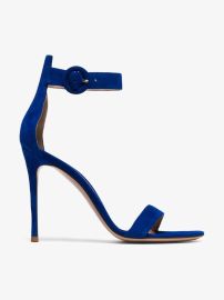 Portofino 105 velvet sandals by Gianvito Rossi at Net A Porter