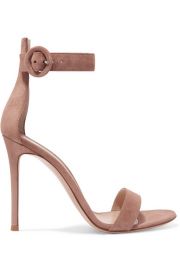 Portofino Suede Sandals by Gianvito Rossi at Net A Porter