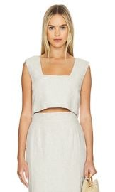 Posse Caleb Crop Top In Natural at Revolve