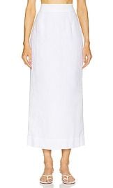 Posse Emma Pencil Skirt In Ivory at Revolve