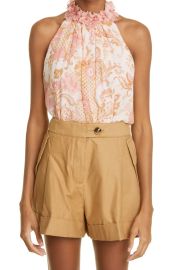 Postcard Halter Georgette Blouse at Nordstrom