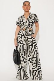 Posted In Portugal Linen Pant Set - Natural/Combo | Fashion Nova at Fashion Nova