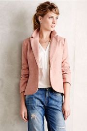 Posy Blazer in pink at Anthropologie