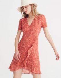 Posy Ruffle Dress in Twisted Vines at Madewell