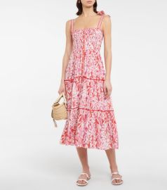 Poupette St Barth - Triny floral midi dress at Mytheresa