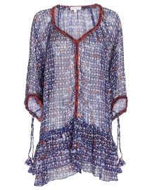 Poupette St Barth Nava Floral Chiffon Poncho Dress reg at Intermix