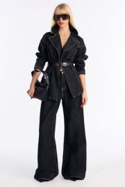 Power Stitched Belted Denim Pant Set | Fashion Nova at Fashion Nova