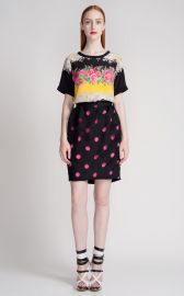 Prabal Gurung Laser Cut Polka Dot Skirt at Moda Operandi