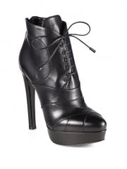 Prada - Leather Lace-Up Platform Ankle Boots at Saks Fifth Avenue