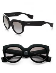 Prada - Oversized Square Sunglasses in black at Saks Fifth Avenue