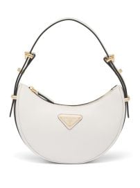 Prada Arqu Leather Mini Bag White at Farfetch