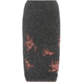 Prada Beaded Angora-Blend Skirt at Mytheresa