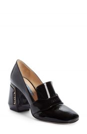 Prada Block Heel Loafer Pump  Women    Nordstrom at Nordstrom