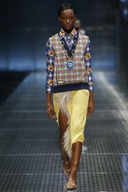 Prada Blue Printed Shirt at Vogue