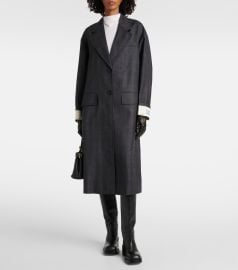 Prada Checked Wool Coat at Mytheresa