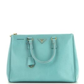 Prada Double Zip Lux Tote Saffiano Bag at Rebag