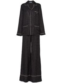 Prada Embroidered Twill Pajamas - at Farfetch