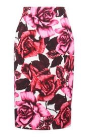 Prada Floral Print Crepe Skirt at Moda Operandi