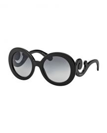 Prada Gradient Round Scroll Sunglasses  Black at Neiman Marcus