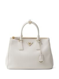 Prada Large Galleria Tote Bag White at Farfetch