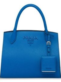 Prada Monochrome Saffiano Leather Tote Bag - Farfetch at Farfetch