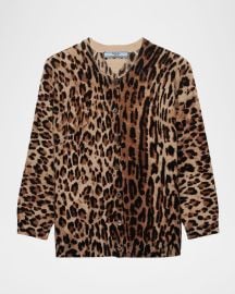 Prada Mp Printed Cashmere Cardigan at Neiman Marcus