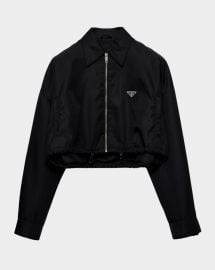 Prada Mp Re Nylon Cropped Blouson at Neiman Marcus