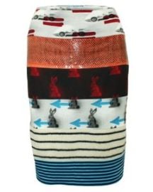 Prada Multicolor Sable Rabbit Skirt at Tradesy