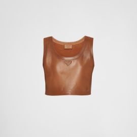 Prada Nappa Leather Top at Prada