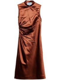 Prada Old Duchesse Dress Orange at Farfetch