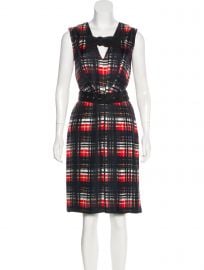 Prada Plaid Silk Dress at The Real Real