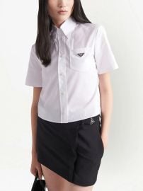 Prada Poplin Shirt | White | FARFETCH at Farfetch